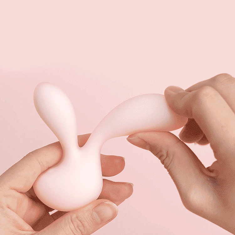 Cute Little Rabbit Dual-head Vibrator Quiet, Discreet &amp; Ergonomic Design